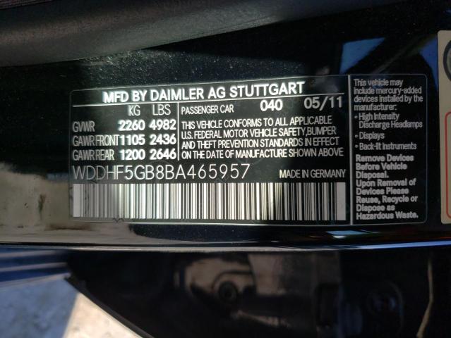 Photo 9 VIN: WDDHF5GB8BA465957 - MERCEDES-BENZ E 350 