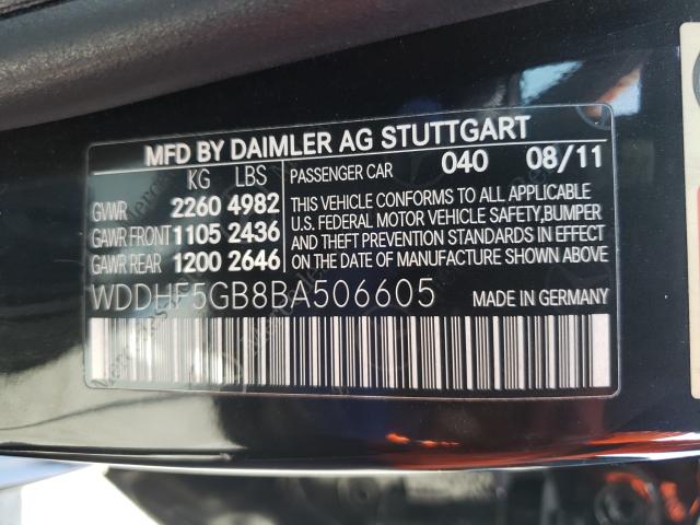 Photo 9 VIN: WDDHF5GB8BA506605 - MERCEDES-BENZ E 350 