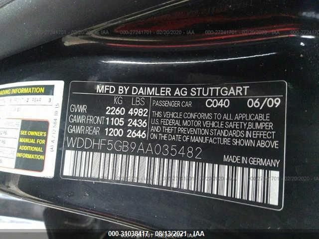 Photo 8 VIN: WDDHF5GB9AA035482 - MERCEDES-BENZ E-CLASS 