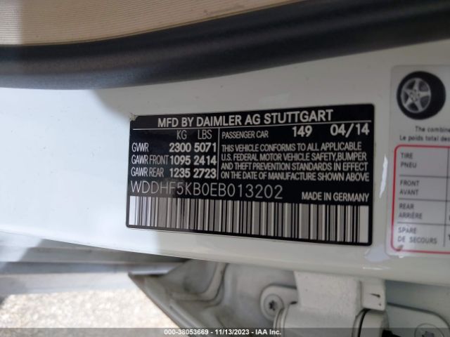 Photo 8 VIN: WDDHF5KB0EB013202 - MERCEDES-BENZ E 350 