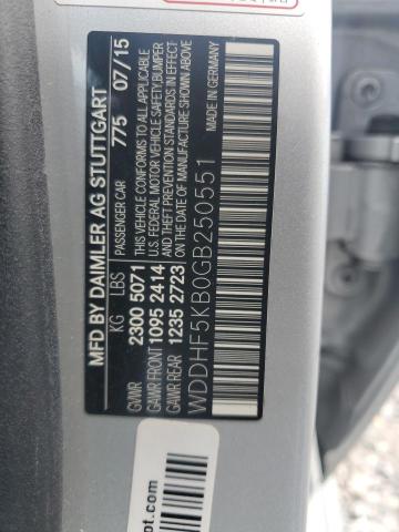 Photo 11 VIN: WDDHF5KB0GB250551 - MERCEDES-BENZ E 350 