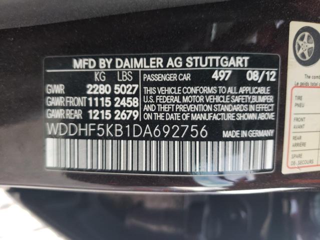 Photo 11 VIN: WDDHF5KB1DA692756 - MERCEDES-BENZ E 350 