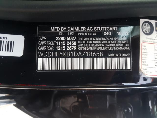 Photo 9 VIN: WDDHF5KB1DA718658 - MERCEDES-BENZ E 350 