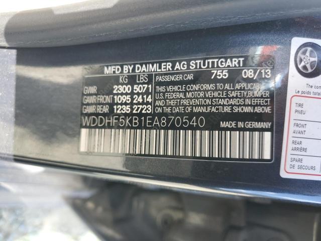 Photo 11 VIN: WDDHF5KB1EA870540 - MERCEDES-BENZ E 350 