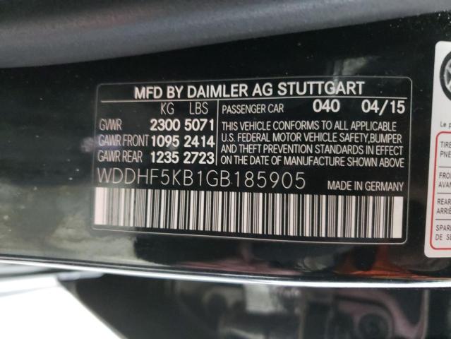 Photo 11 VIN: WDDHF5KB1GB185905 - MERCEDES-BENZ E 350 