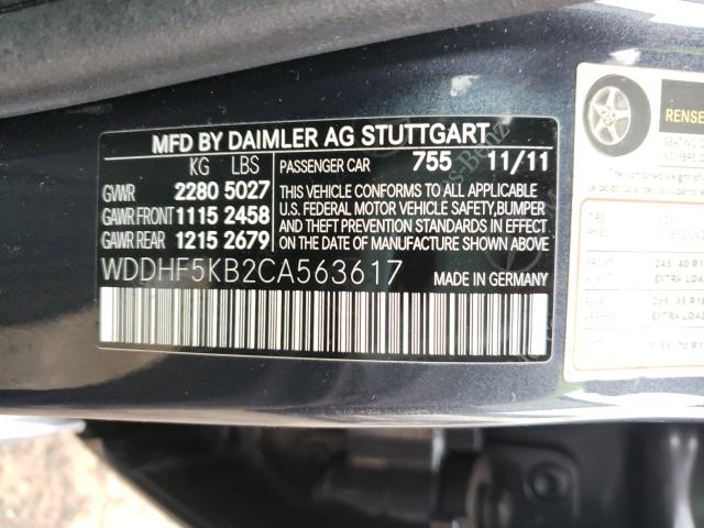 Photo 9 VIN: WDDHF5KB2CA563617 - MERCEDES-BENZ E 350 