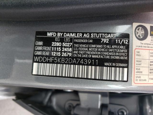 Photo 9 VIN: WDDHF5KB2DA743911 - MERCEDES-BENZ E 350 