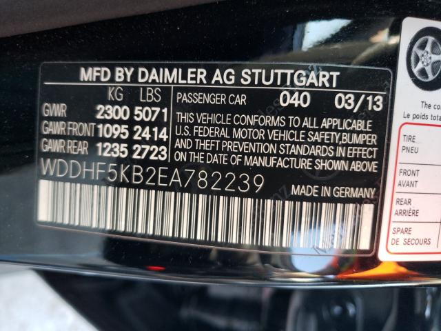 Photo 9 VIN: WDDHF5KB2EA782239 - MERCEDES-BENZ E 350 