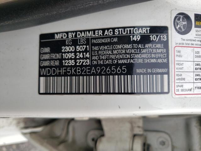 Photo 11 VIN: WDDHF5KB2EA926565 - MERCEDES-BENZ E 350 