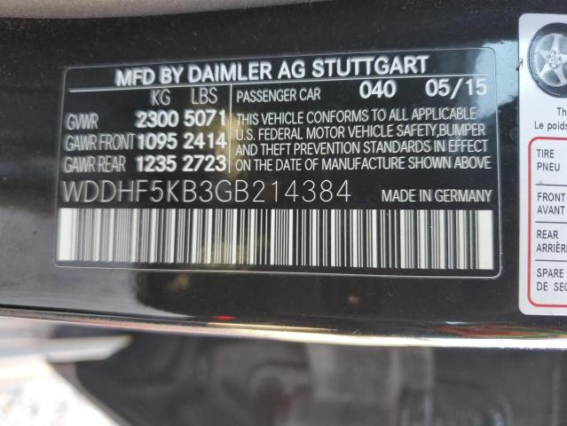 Photo 12 VIN: WDDHF5KB3GB214384 - MERCEDES-BENZ E-CLASS 