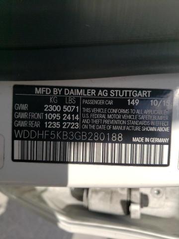 Photo 9 VIN: WDDHF5KB3GB280188 - MERCEDES-BENZ E 350 