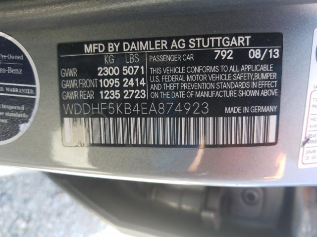 Photo 9 VIN: WDDHF5KB4EA874923 - MERCEDES-BENZ E 350 