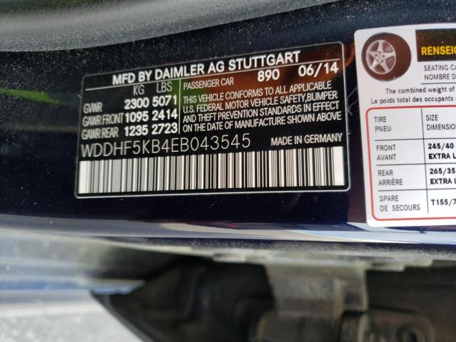 Photo 11 VIN: WDDHF5KB4EB043545 - MERCEDES-BENZ E 350 