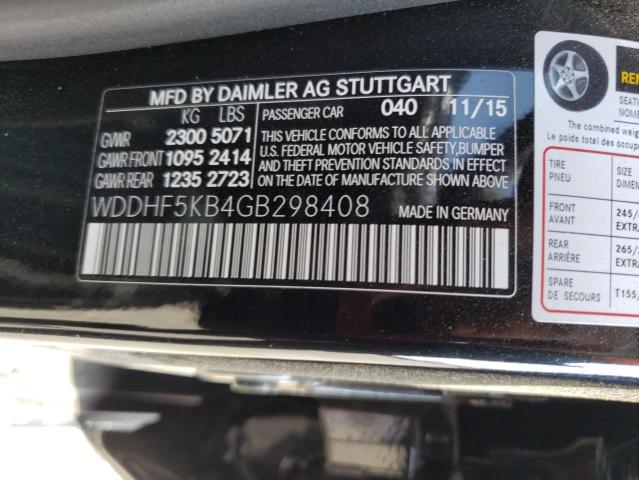 Photo 11 VIN: WDDHF5KB4GB298408 - MERCEDES-BENZ E-CLASS 