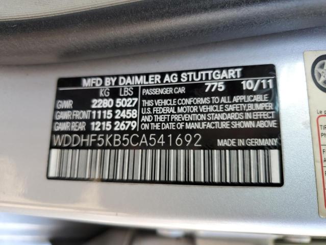 Photo 9 VIN: WDDHF5KB5CA541692 - MERCEDES-BENZ E 350 