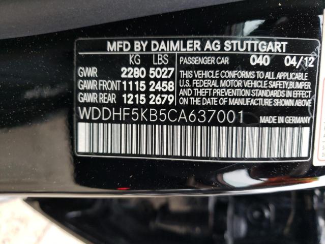 Photo 9 VIN: WDDHF5KB5CA637001 - MERCEDES-BENZ E 350 