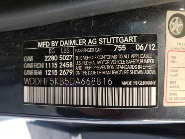 Photo 11 VIN: WDDHF5KB5DA668816 - MERCEDES-BENZ E 350 