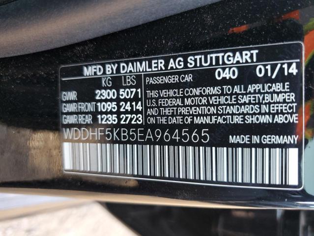 Photo 12 VIN: WDDHF5KB5EA964565 - MERCEDES-BENZ E-CLASS 