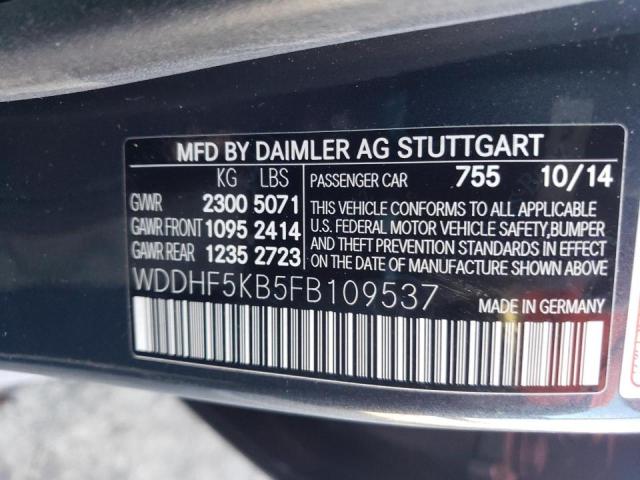 Photo 9 VIN: WDDHF5KB5FB109537 - MERCEDES-BENZ E 350 