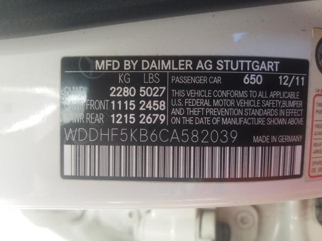 Photo 9 VIN: WDDHF5KB6CA582039 - MERCEDES-BENZ E 350 