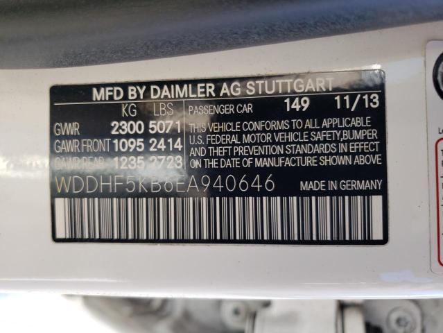 Photo 11 VIN: WDDHF5KB6EA940646 - MERCEDES-BENZ E-CLASS 