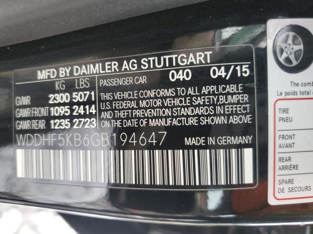 Photo 11 VIN: WDDHF5KB6GB194647 - MERCEDES-BENZ E 350 