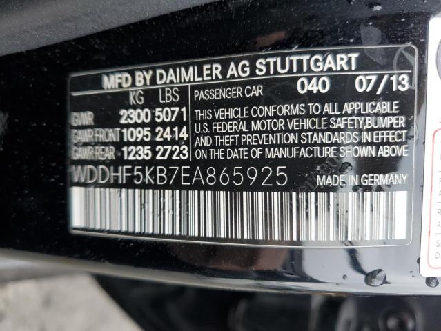 Photo 11 VIN: WDDHF5KB7EA865925 - MERCEDES-BENZ E-CLASS 