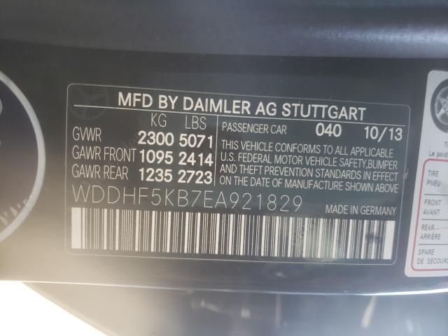 Photo 9 VIN: WDDHF5KB7EA921829 - MERCEDES-BENZ E 350 