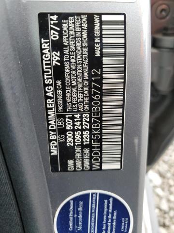 Photo 11 VIN: WDDHF5KB7EB067712 - MERCEDES-BENZ E 350 