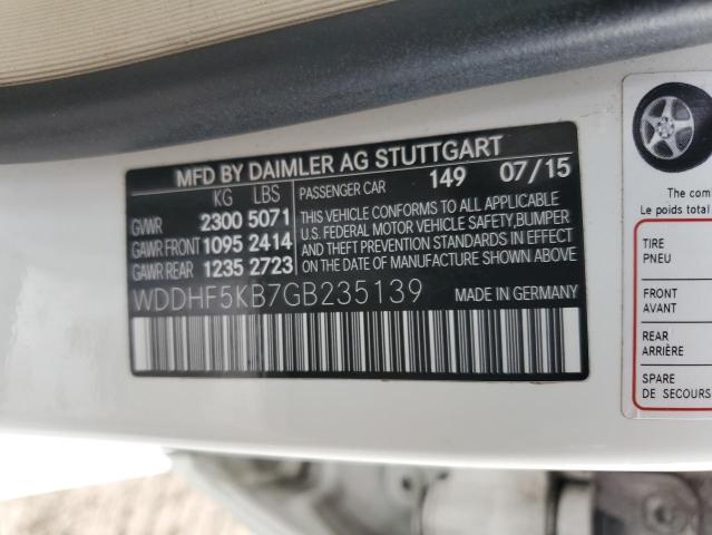 Photo 11 VIN: WDDHF5KB7GB235139 - MERCEDES-BENZ E 350 