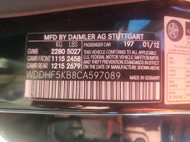 Photo 9 VIN: WDDHF5KB8CA597089 - MERCEDES-BENZ E 350 