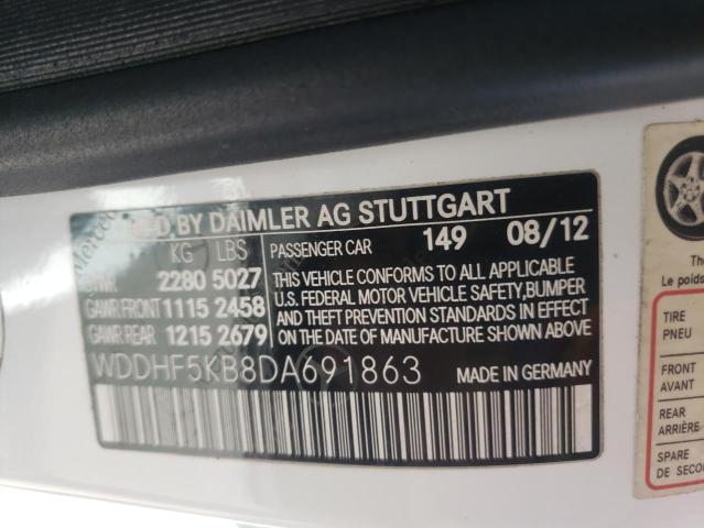 Photo 11 VIN: WDDHF5KB8DA691863 - MERCEDES-BENZ E 350 