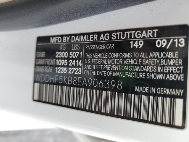 Photo 11 VIN: WDDHF5KB8EA906398 - MERCEDES-BENZ E 350 