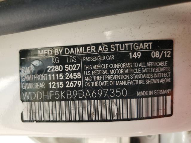 Photo 11 VIN: WDDHF5KB9DA697350 - MERCEDES-BENZ E 350 