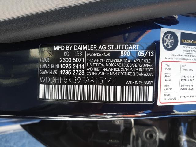 Photo 9 VIN: WDDHF5KB9EA815141 - MERCEDES-BENZ E 350 