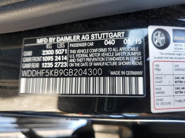 Photo 11 VIN: WDDHF5KB9GB204300 - MERCEDES-BENZ E 350 