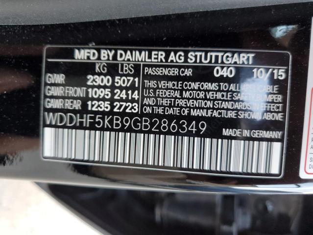 Photo 12 VIN: WDDHF5KB9GB286349 - MERCEDES-BENZ E-CLASS 