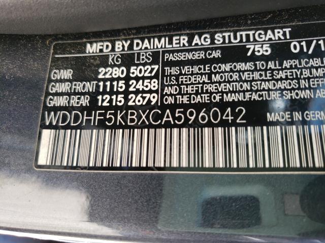 Photo 9 VIN: WDDHF5KBXCA596042 - MERCEDES-BENZ E 350 