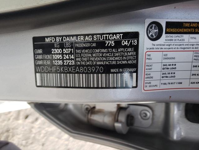 Photo 11 VIN: WDDHF5KBXEA803970 - MERCEDES-BENZ E 350 