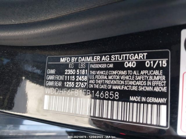 Photo 8 VIN: WDDHF6FB1FB146858 - MERCEDES-BENZ E 400 