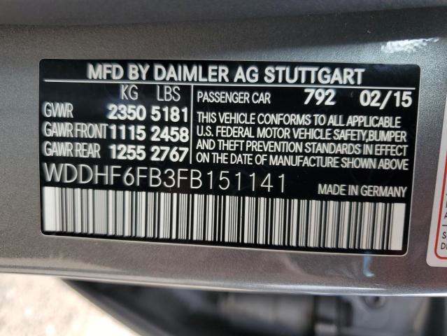 Photo 9 VIN: WDDHF6FB3FB151141 - MERCEDES-BENZ E 400 