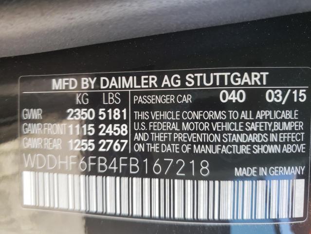 Photo 9 VIN: WDDHF6FB4FB167218 - MERCEDES-BENZ E 400 