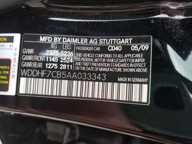 Photo 9 VIN: WDDHF7CB5AA033343 - MERCEDES-BENZ E 550 