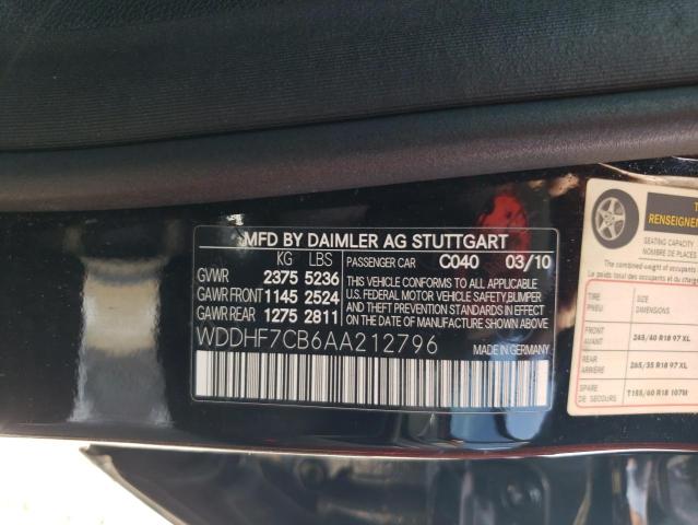 Photo 9 VIN: WDDHF7CB6AA212796 - MERCEDES-BENZ E-CLASS 