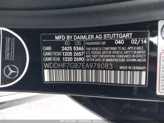 Photo 8 VIN: WDDHF7GB7EA978083 - MERCEDES-BENZ E 63 AMG 