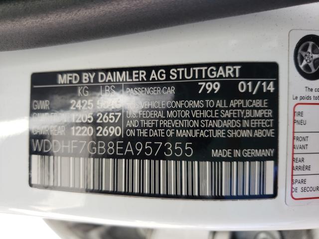 Photo 9 VIN: WDDHF7GB8EA957355 - MERCEDES-BENZ E 63 AMG-S 