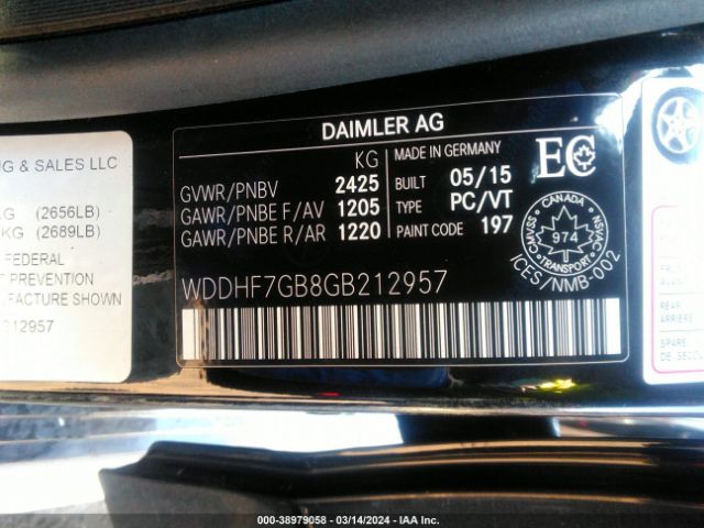 Photo 8 VIN: WDDHF7GB8GB212957 - MERCEDES-BENZ AMG E 63 