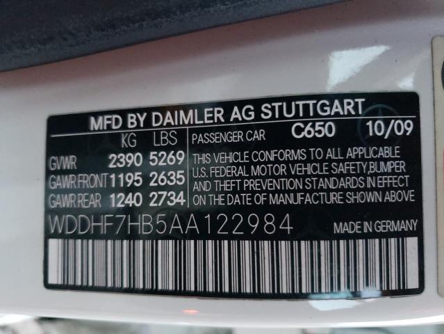 Photo 9 VIN: WDDHF7HB5AA122984 - MERCEDES-BENZ E 63 AMG 