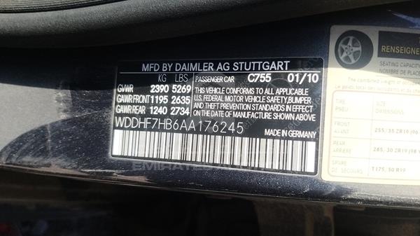 Photo 2 VIN: WDDHF7HB6AA176245 - MERCEDES-BENZ E 63 