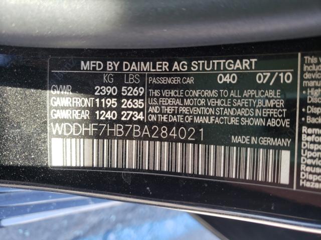 Photo 9 VIN: WDDHF7HB7BA284021 - MERCEDES-BENZ E 63 AMG 